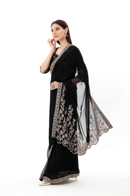 Chinyere | Formal Wedding Exclusive | (AW0003) M Black Chiffon