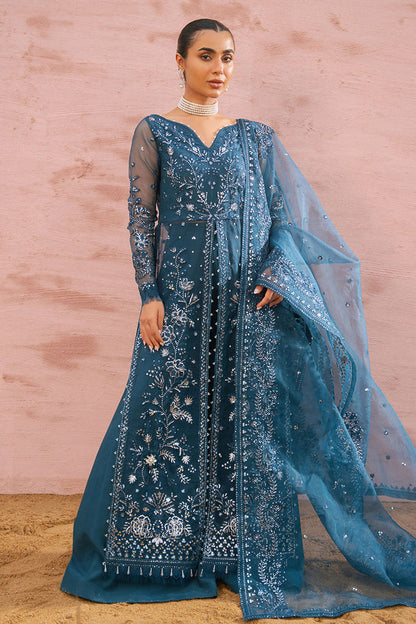 Cross Stitch | Wedding Collection 25 | AZURE TRANQUIL M Teal Blue Organza