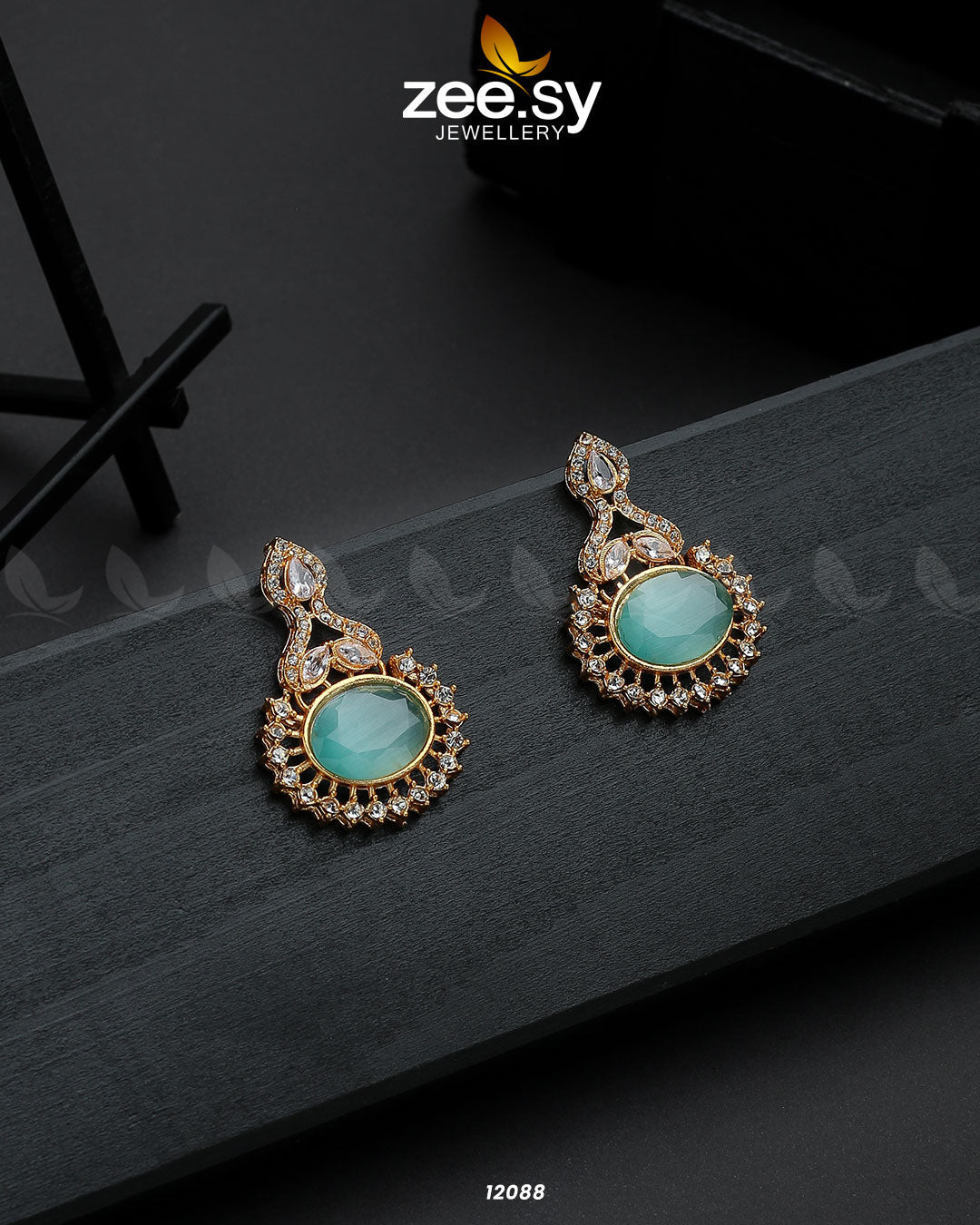 Golden Aaina-E-Dil Mint Green