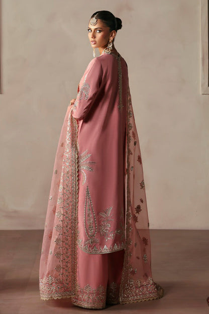 Afrozeh | Divani Silk Edit 25 | Gulrukh S Powder Pink Raw Silk