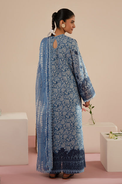 Afrozeh | Floral Charm 25 | Kalina S Blue Lawn