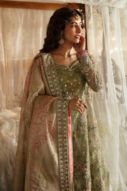 Afrozeh | Hayat Wedding Formals 24 | Shreya XL Mint Green Organza