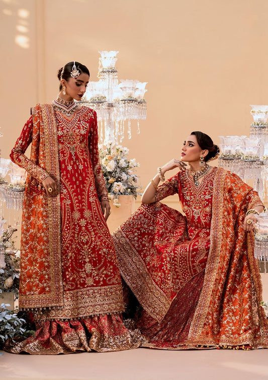 Aik Atelier | Wedding Festive 25 | LOOK 01 XS Medium Silk LONG SHIRT WITH FARSHI GHARARA