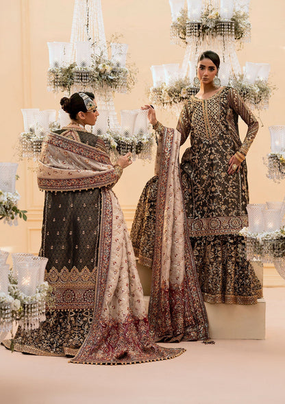 Aik Atelier | Wedding Festive 25 | LOOK 04 XS Organza LONG SHIRT WITH GHARARA