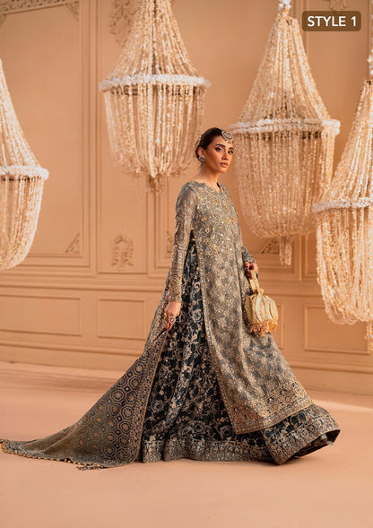 Aik Atelier | Wedding Festive 25 | LOOK 06 M Net OPEN FRONT SHIRT WITH SKIRT