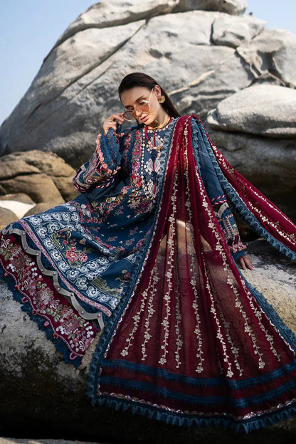 AJR Couture | Alif Signature Luxury Lawn 24 | Ayra - Pakistani Designer Dress - by AJR Couture | Type: Luxury - 100% Original at Saira Sultan
