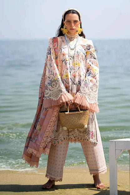 AJR Couture | Alif Signature Luxury Lawn 24 | Blooming - Pakistani Designer Dress - by AJR Couture | Type: Luxury - 100% Original at Saira Sultan