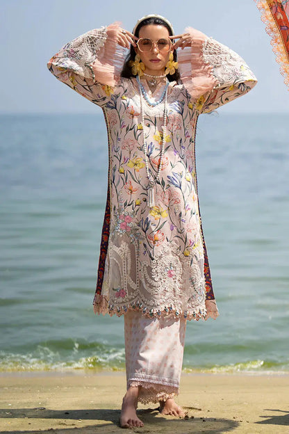AJR Couture | Alif Signature Luxury Lawn 24 | Blooming - Pakistani Designer Dress - by AJR Couture | Type: Luxury - 100% Original at Saira Sultan
