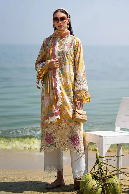 AJR Couture | Alif Signature Luxury Lawn 24 | Sunlit - Pakistani Designer Dress - by AJR Couture | Type: Luxury - 100% Original at Saira Sultan
