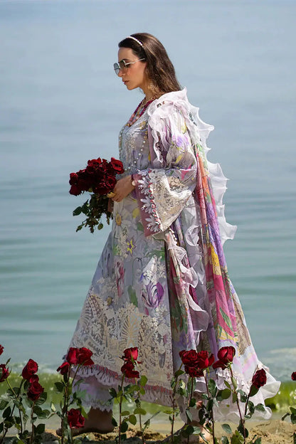 AJR Couture | Alif Signature Luxury Lawn 24 | Lyra - Pakistani Designer Dress - by AJR Couture | Type: Luxury - 100% Original at Saira Sultan