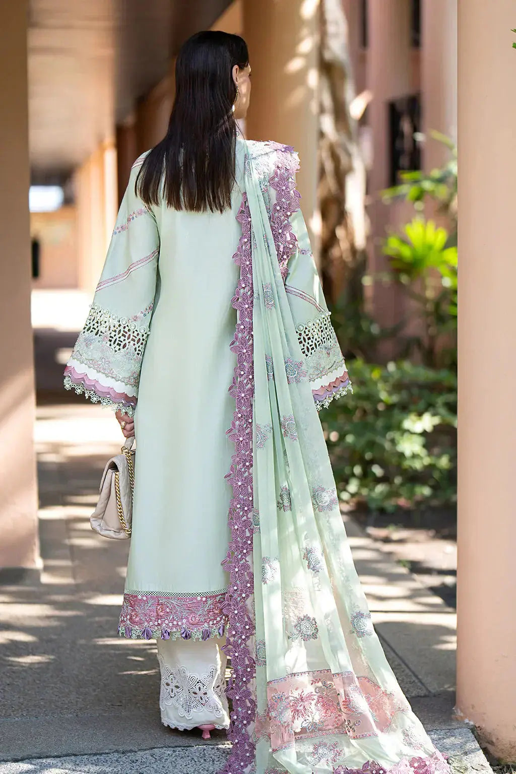 AJR Couture | Alif Signature Luxury Lawn 24 | Aura - Pakistani Designer Dress - by AJR Couture | Type: Luxury - 100% Original at Saira Sultan