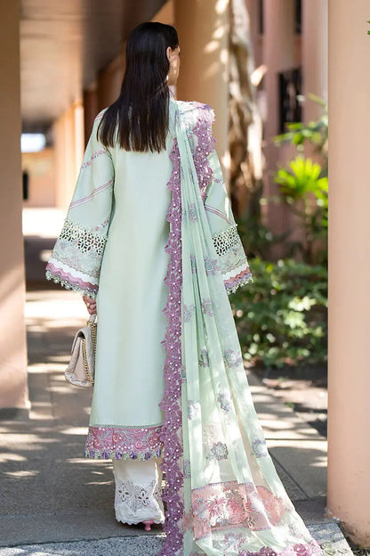 AJR Couture | Alif Signature Luxury Lawn 24 | Aura - Pakistani Designer Dress - by AJR Couture | Type: Luxury - 100% Original at Saira Sultan