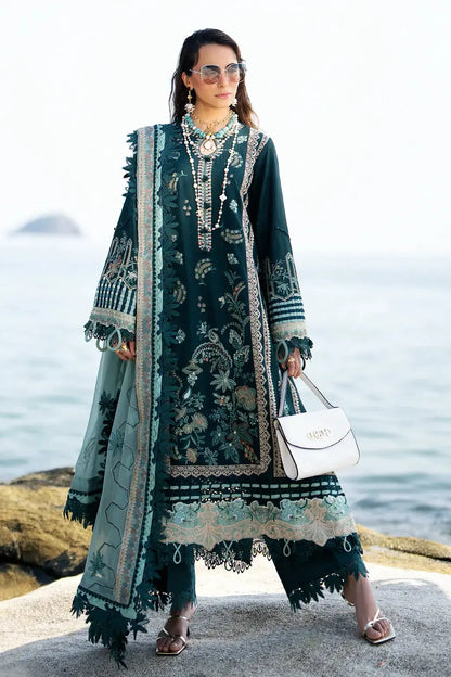 AJR Couture | Alif Signature Luxury Lawn 24 | Celia - Pakistani Designer Dress - by AJR Couture | Type: Luxury - 100% Original at Saira Sultan