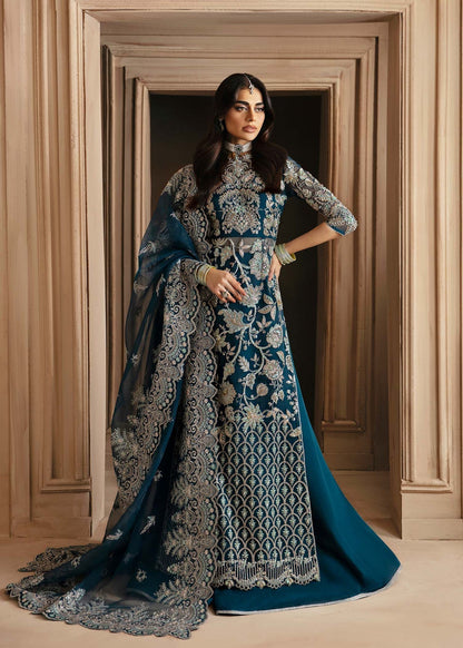 Akbar Aslam | Deewani Wedding Formals | Calista XS Deep Teal Organza