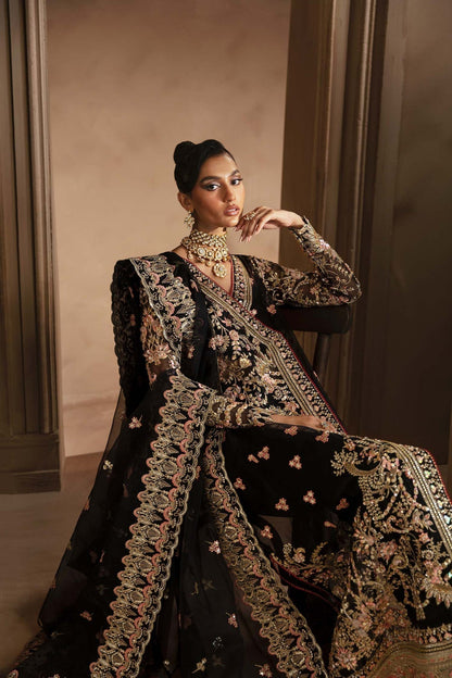 Akbar Aslam | Deewani Wedding Formals | Elysia Custom Size Black Organza