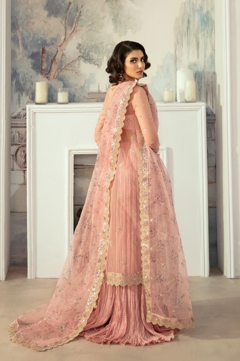 Akbar Aslam | Velora Formal Pret | Fluer S Pink Organza
