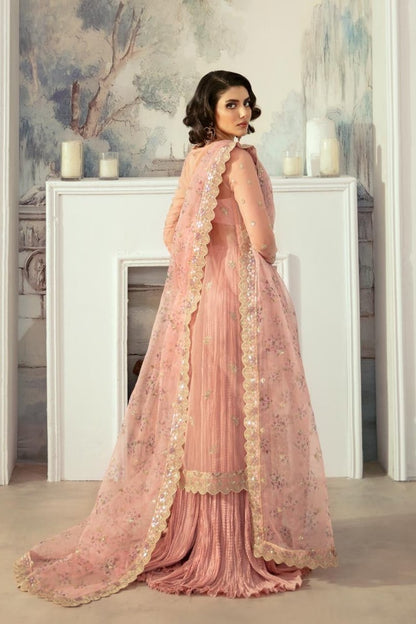 Akbar Aslam | Velora Formal Pret | Fluer S Pink Organza