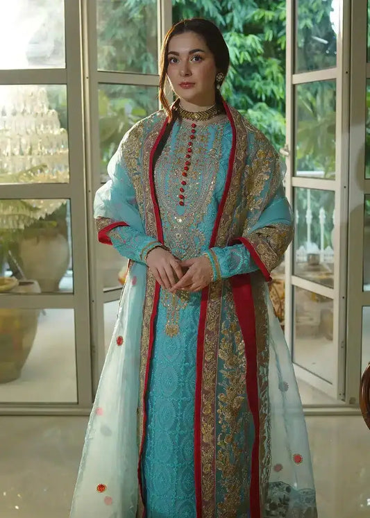 Ali Xesshan | Bhaag Lagay Rain | OCEAN  LP-017 - Pakistani Designer Dress - by Ali Xeeshan | Type: Formal - 100% Original at Saira Sultan