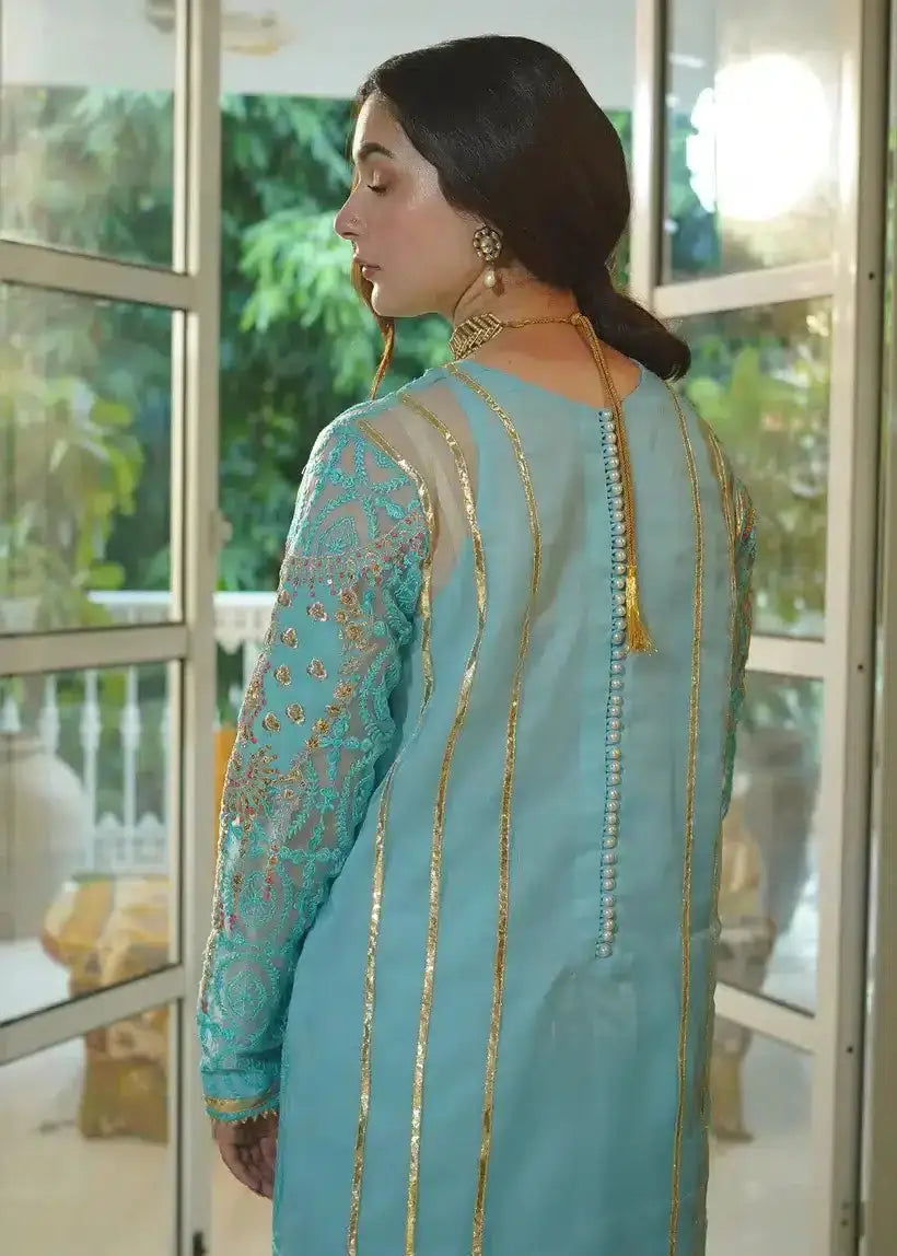Ali Xesshan | Bhaag Lagay Rain | OCEAN  LP-017 - Pakistani Designer Dress - by Ali Xeeshan | Type: Formal - 100% Original at Saira Sultan