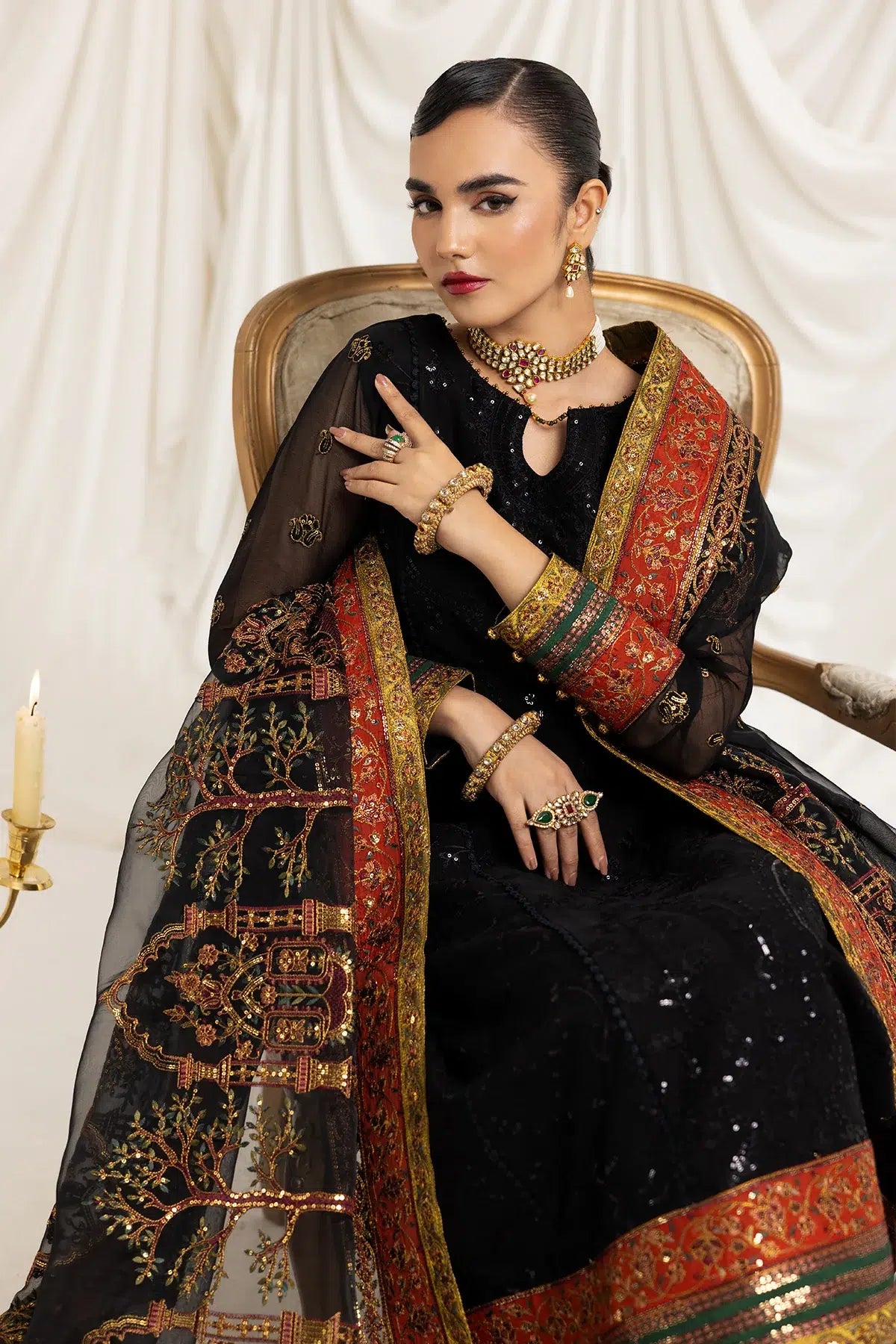 Alizeh | Formals Collection | Mehlika B (BLACK) - Pakistani Designer Dress - by Alizeh | Type: Formal - 100% Original at Saira Sultan
