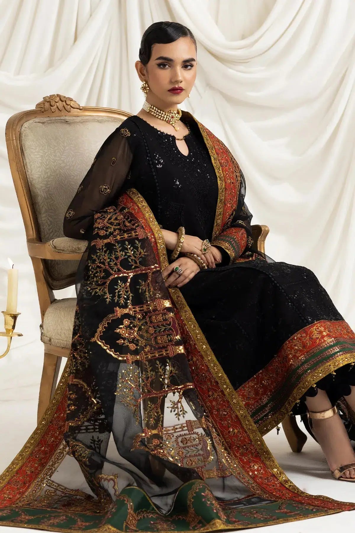 Alizeh | Formals Collection | Mehlika B (BLACK) - Pakistani Designer Dress - by Alizeh | Type: Formal - 100% Original at Saira Sultan