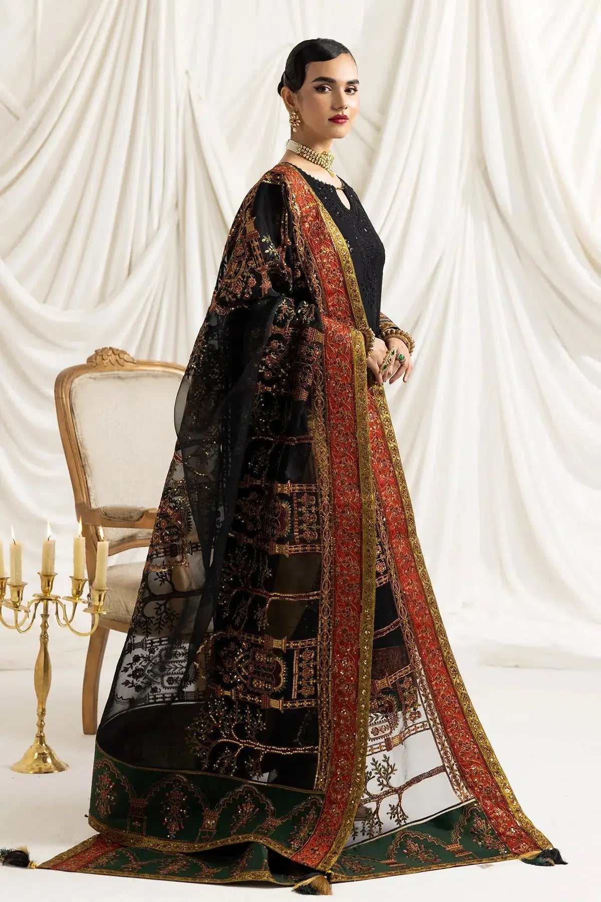 Alizeh | Formals Collection | Mehlika B (BLACK) - Pakistani Designer Dress - by Alizeh | Type: Formal - 100% Original at Saira Sultan