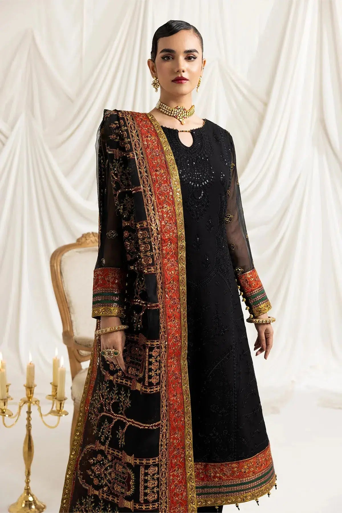 Alizeh | Formals Collection | Mehlika B (BLACK) - Pakistani Designer Dress - by Alizeh | Type: Formal - 100% Original at Saira Sultan