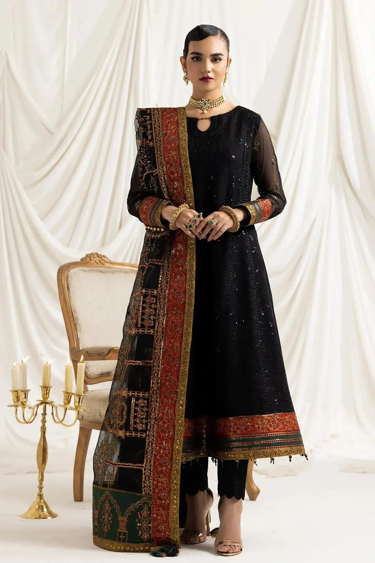 Alizeh | Formals Collection | Mehlika B (BLACK) - Pakistani Designer Dress - by Alizeh | Type: Formal - 100% Original at Saira Sultan