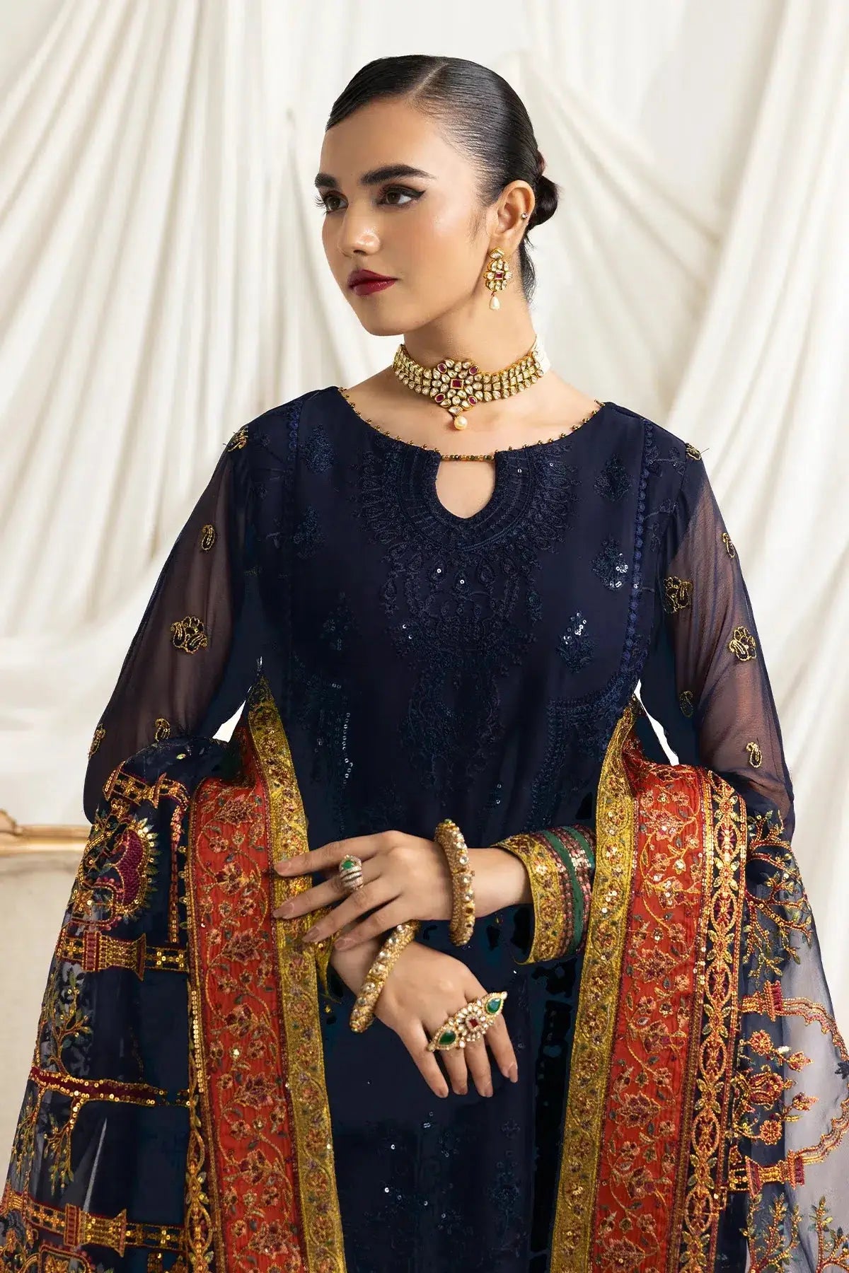 Alizeh | Formals Collection | Mehlika C (BLUE) - Pakistani Designer Dress - by Alizeh | Type: Formal - 100% Original at Saira Sultan