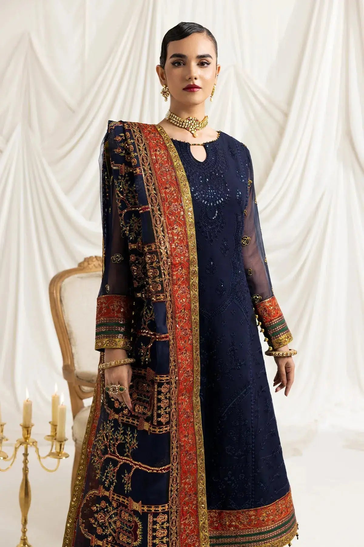 Alizeh | Formals Collection | Mehlika C (BLUE) - Pakistani Designer Dress - by Alizeh | Type: Formal - 100% Original at Saira Sultan