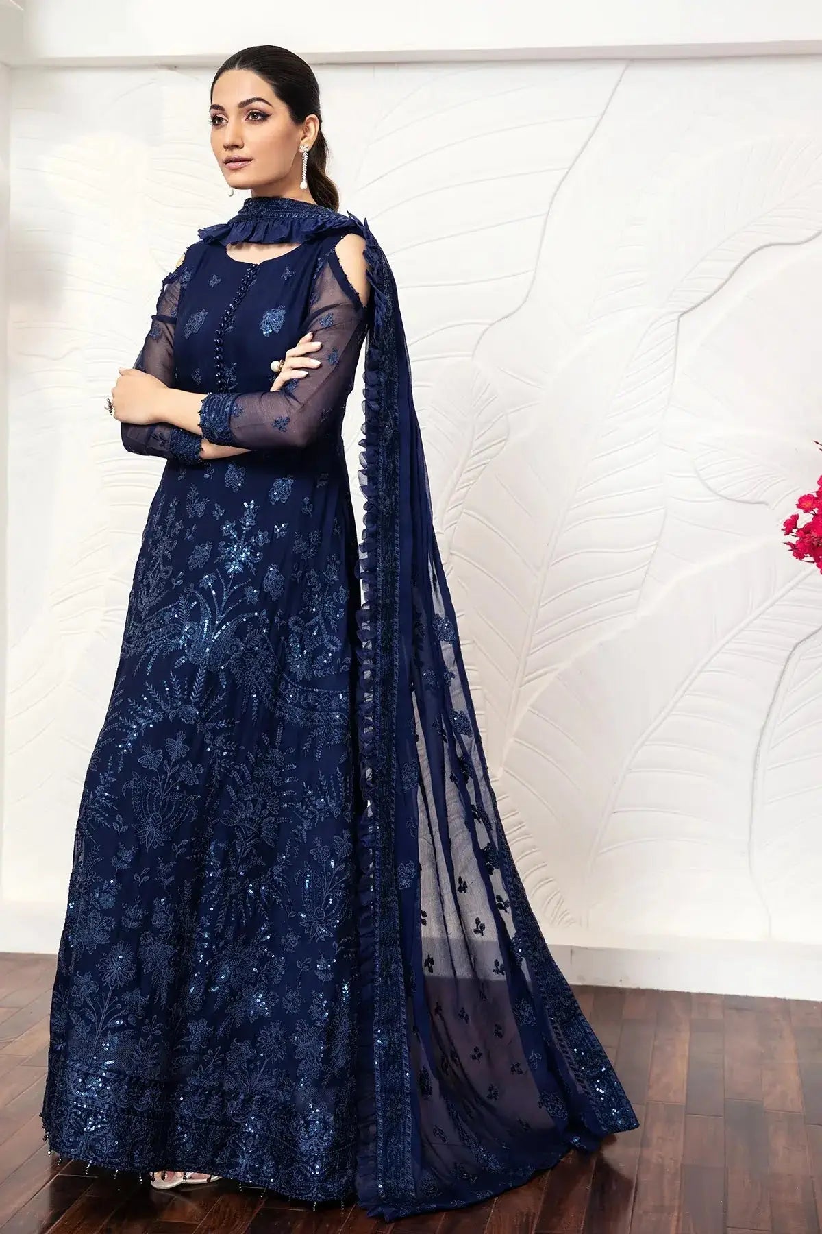 Alizeh | Formals Collection | Glace Blue - Pakistani Designer Dress - by Alizeh | Type: Formal - 100% Original at Saira Sultan