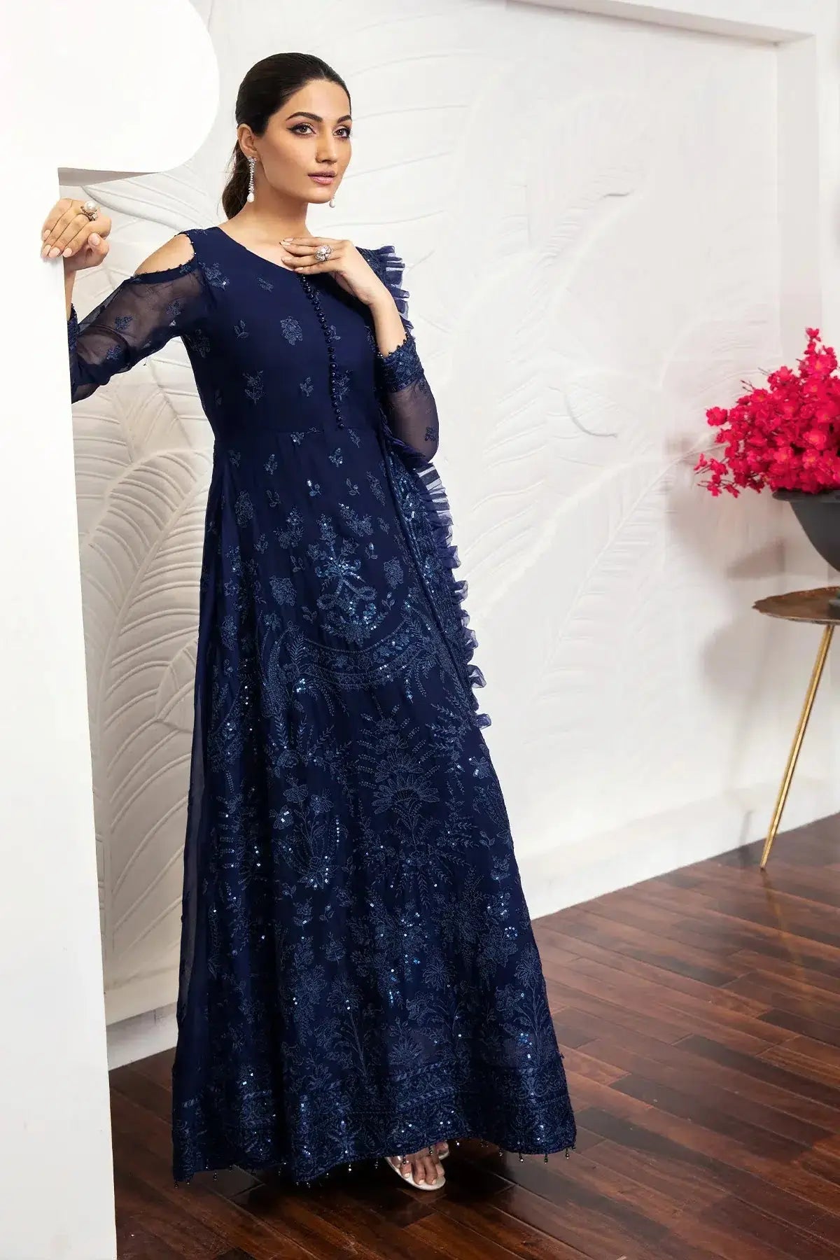 Alizeh | Formals Collection | Glace Blue - Pakistani Designer Dress - by Alizeh | Type: Formal - 100% Original at Saira Sultan