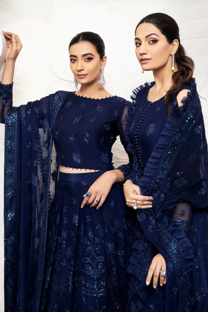 Alizeh | Formals Collection | Glace Blue - Pakistani Designer Dress - by Alizeh | Type: Formal - 100% Original at Saira Sultan