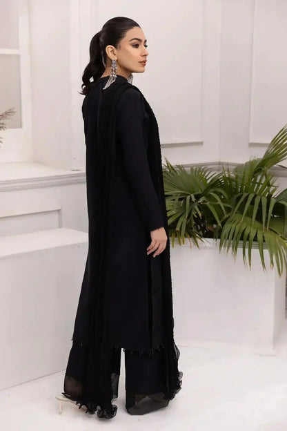 Alizeh | Formals Collection | Black Dress 3 piece - RTW1004 - Pakistani Designer Dress - by Alizeh | Type: Formal - 100% Original at Saira Sultan