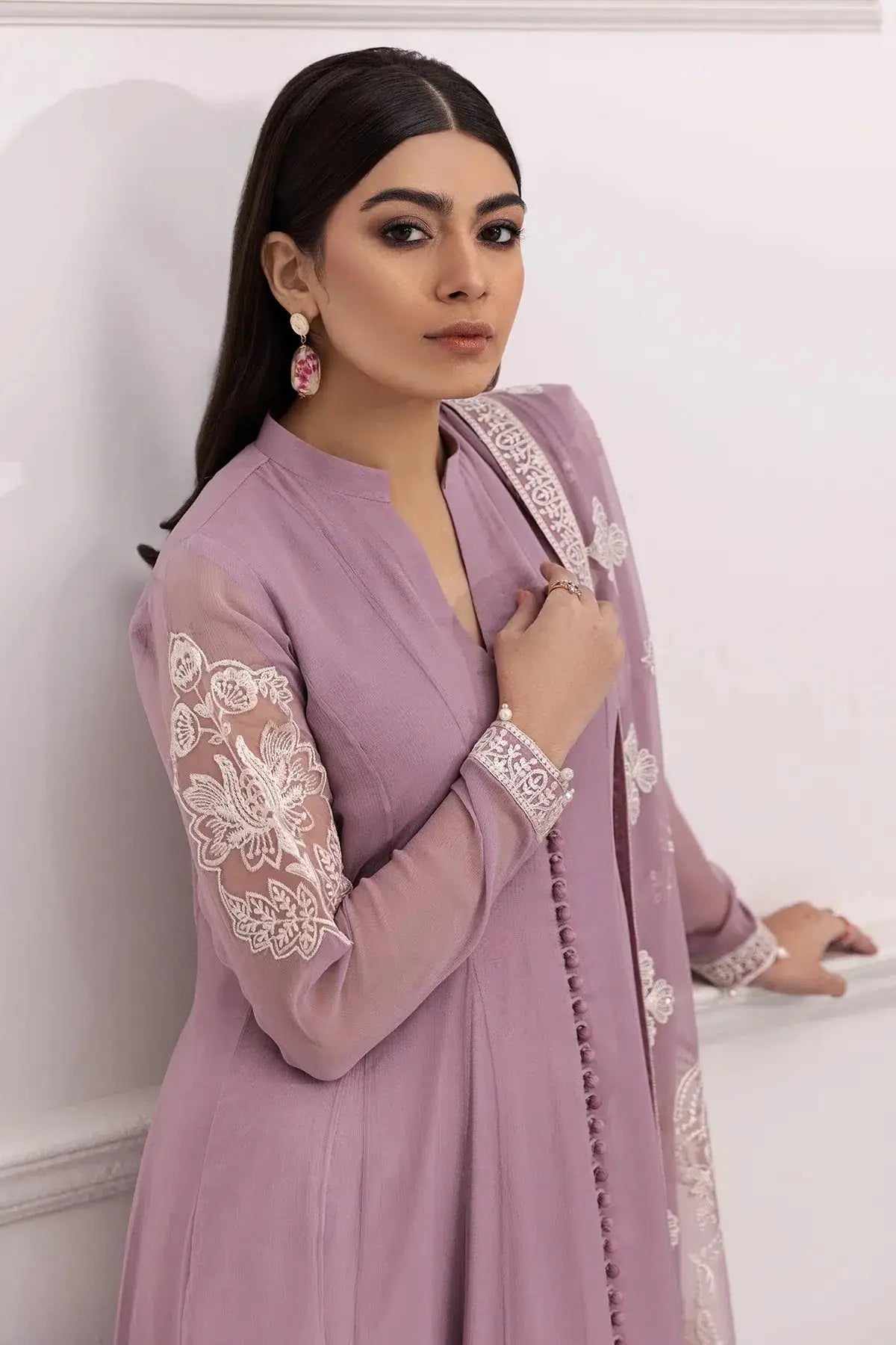 Alizeh | Formals Collection | Lilac Dress 3 piece - RTW1006 - Pakistani Designer Dress - by Alizeh | Type: Formal - 100% Original at Saira Sultan