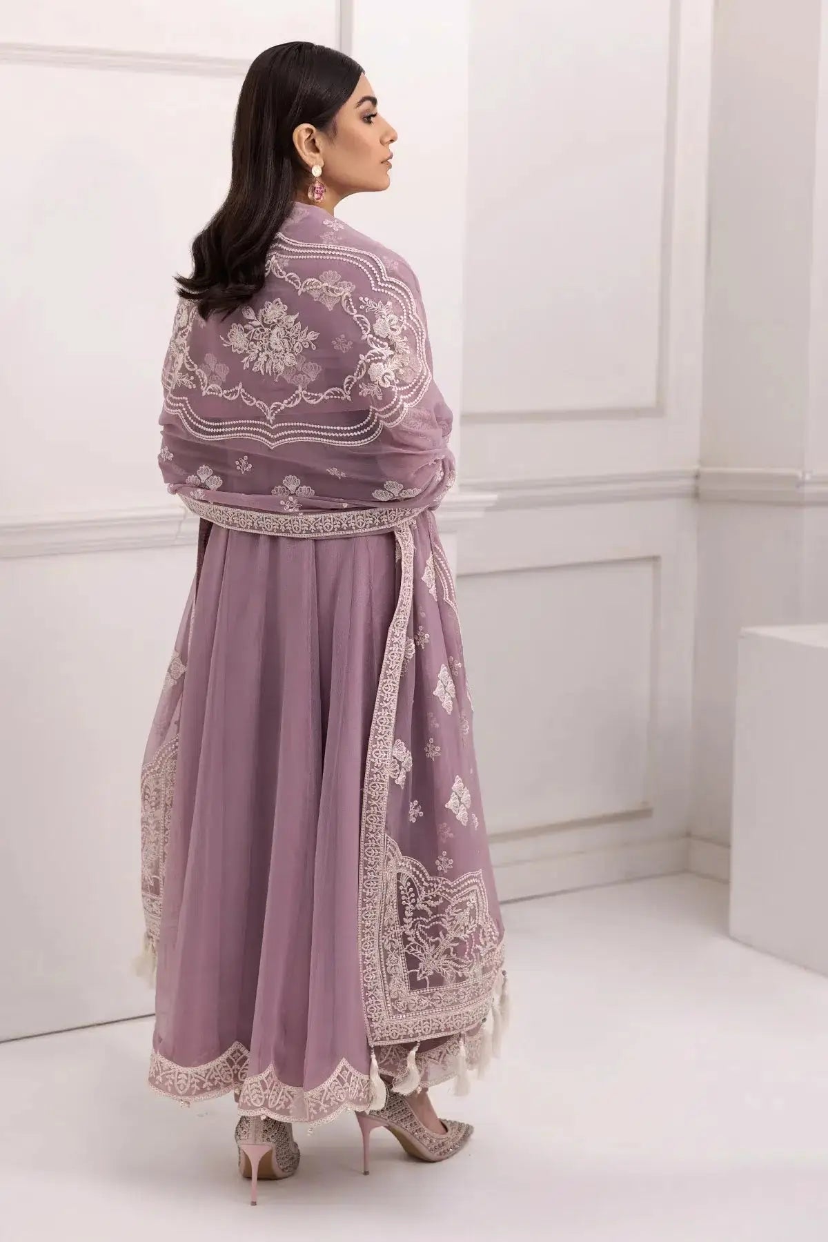 Alizeh | Formals Collection | Lilac Dress 3 piece - RTW1006 - Pakistani Designer Dress - by Alizeh | Type: Formal - 100% Original at Saira Sultan