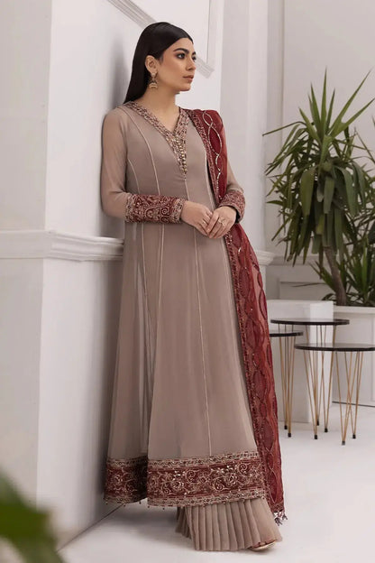 Alizeh | Formals Collection | Beige Dress 3 piece - RTW1010 - Pakistani Designer Dress - by Alizeh | Type: Formal - 100% Original at Saira Sultan