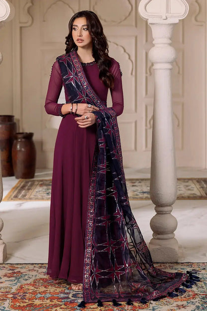Alizeh | Formals Collection | Magenta 3 piece - RTW1013 - Pakistani Designer Dress - by Alizeh | Type: Formal - 100% Original at Saira Sultan