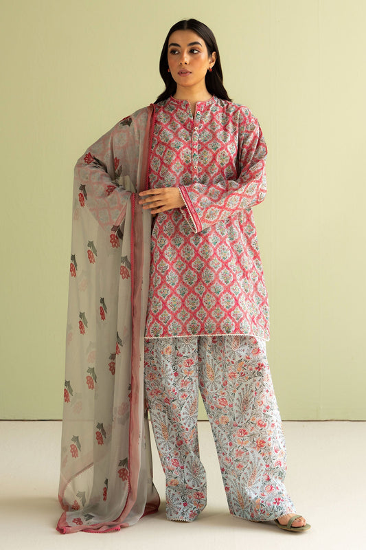 Zara Shahjahan | Coco Prints 25 | Amaya-10B XS Pale Pink Lawn