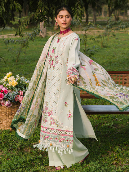 Mahnur | Dahlia Luxury Lawn 25 | Ana XL Off White Lawn
