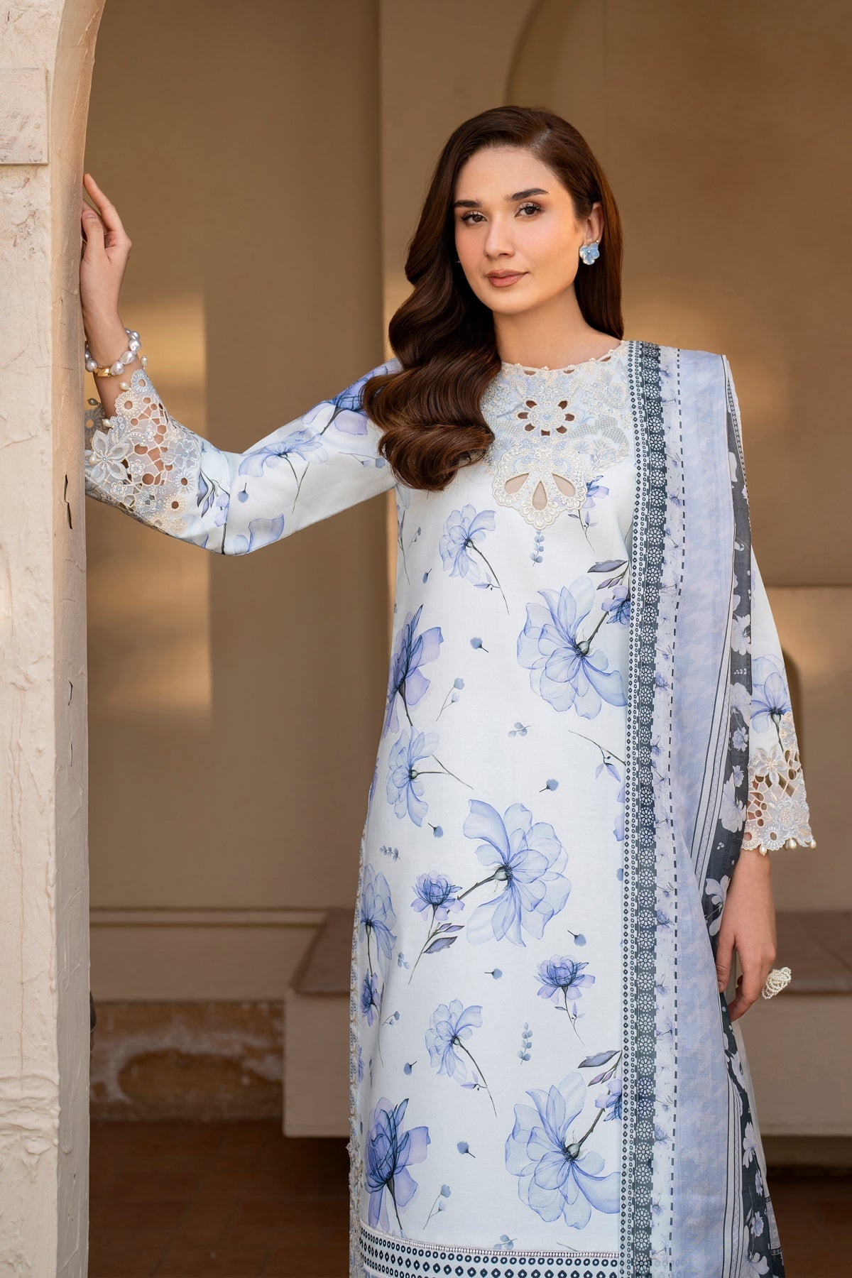 Alizeh | Levana Lawn | Arbor L Pale Sky Blue Lawn