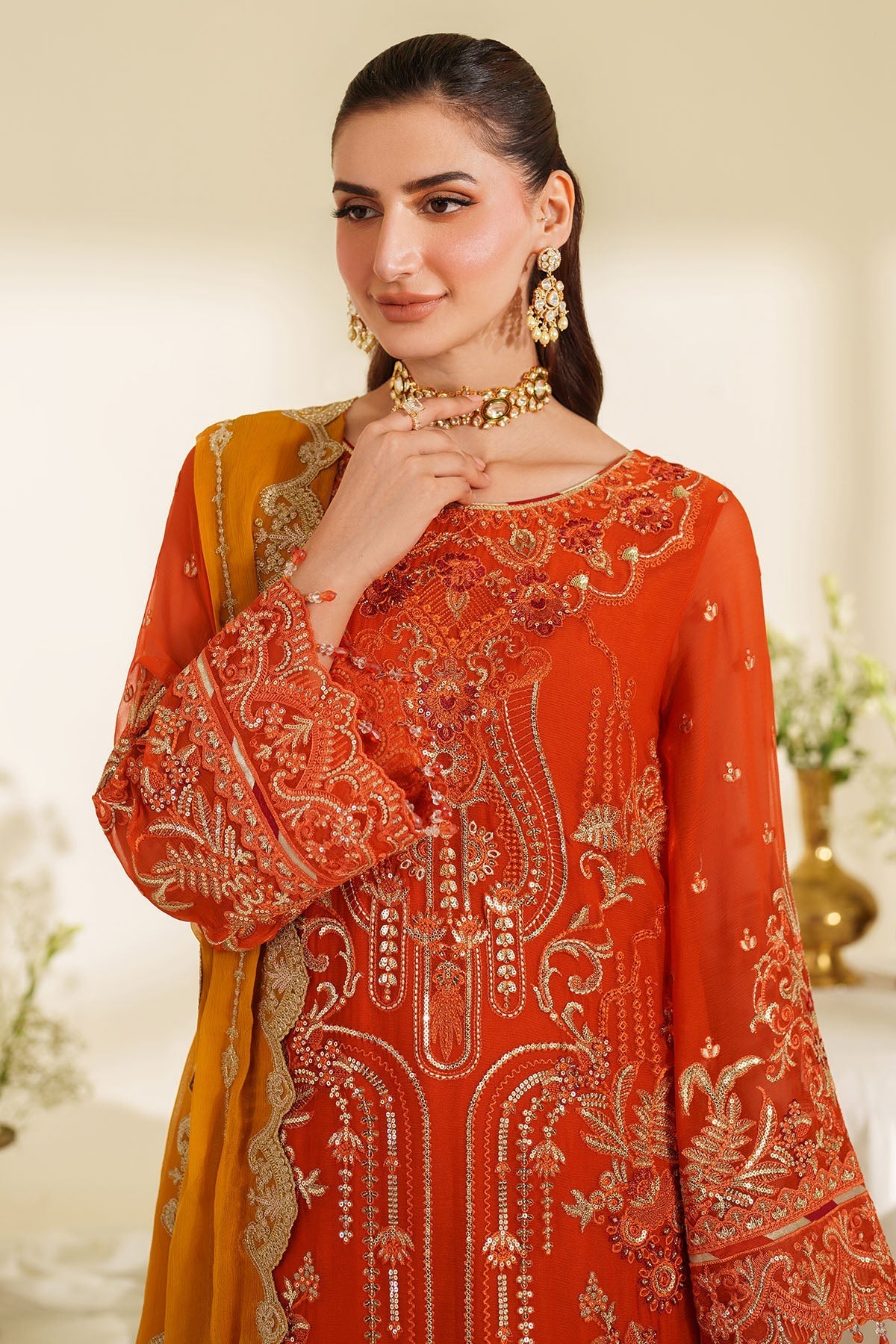 Imrozia Premium| Noore Formals|M-100 SIRA - Pakistani Designer Dress - by Imrozia Premium - Type : Ladies Clothes - 100% Original at Saira Sultan