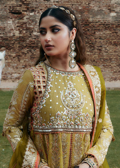 Laj | Hath Kahani Luxury Formals 24 | ZEEBA L Lime Karandi