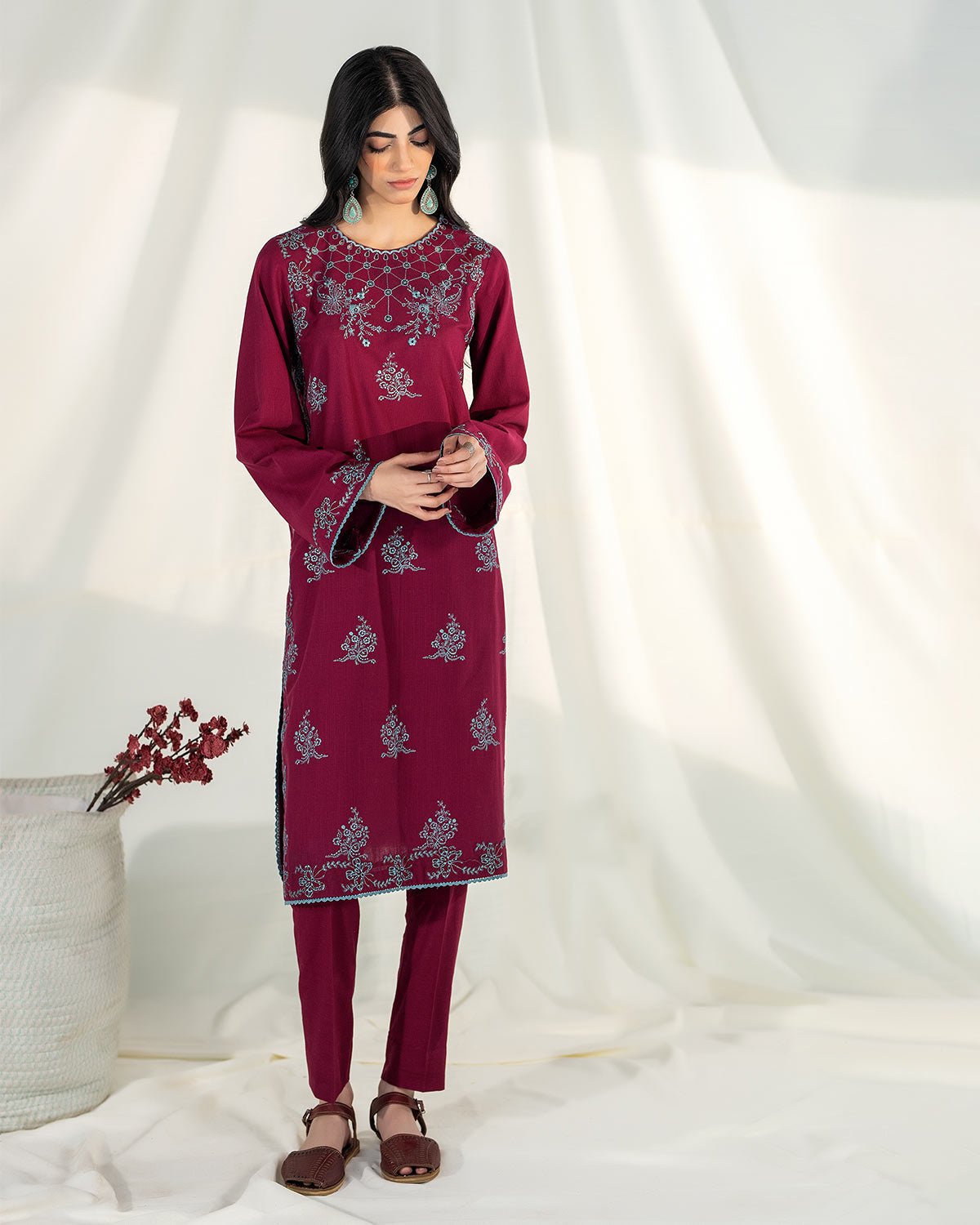 Zevk | Winter Flavour | BEETROOT L Magenta Khaddar