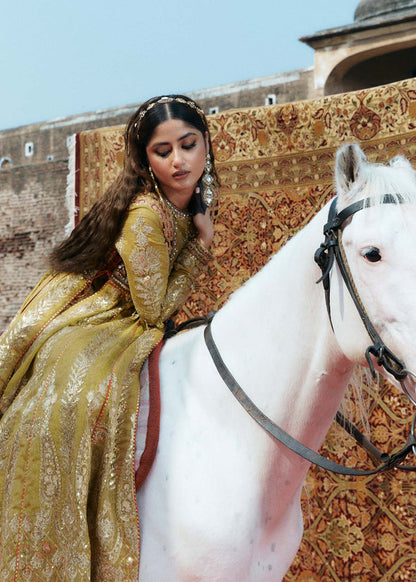 Laj | Hath Kahani Luxury Formals 24 | ZEEBA XL Lime Karandi