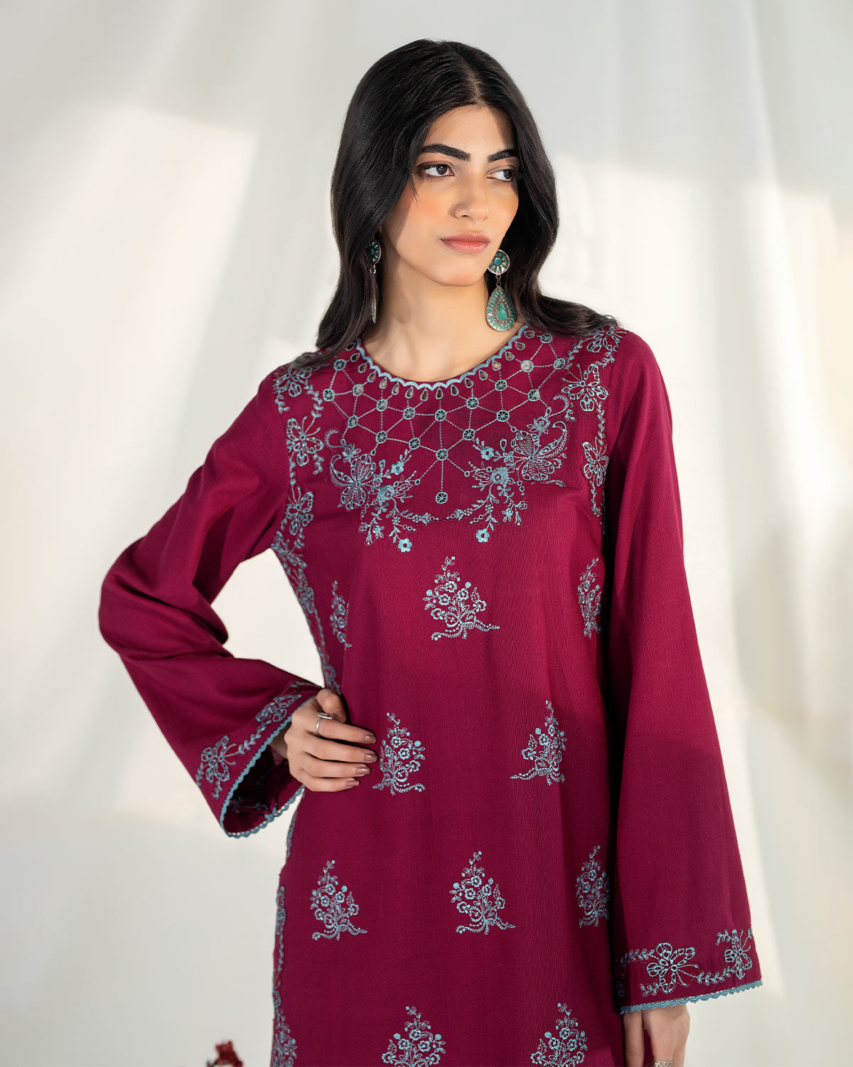 Zevk | Winter Flavour | BEETROOT M Magenta Khaddar