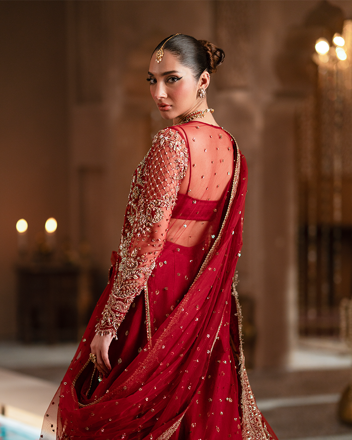 Zevk | Mughal Raniya | Mughal Mah Rani M Red Net
