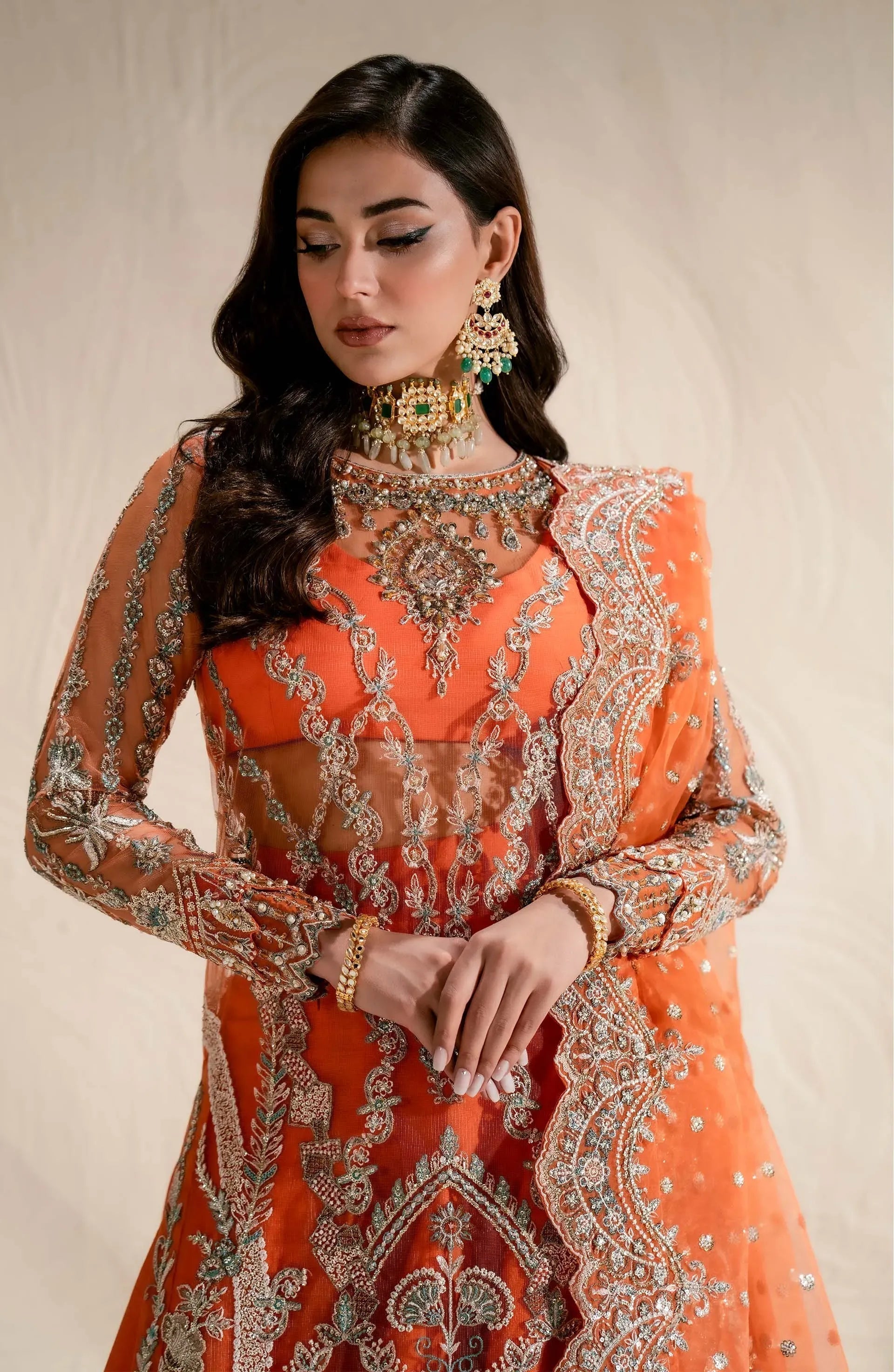 Maryum N Maria | Luxury Formals | AREZOU - MW24-562 - Pakistani Designer Dress - by Marym N Maria | Type: Formal - 100% Original at Saira Sultan