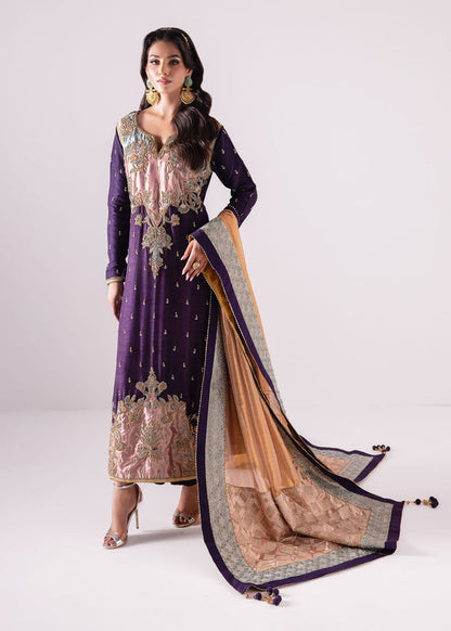 Laj | Elaheh Formals | KYLIE S Purple Raw Silk