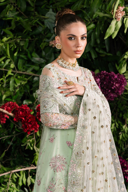 Maryum N Maria | Zircon Formals | SEPIDEH - MS40084 Custom Size Pastel Mint Organza